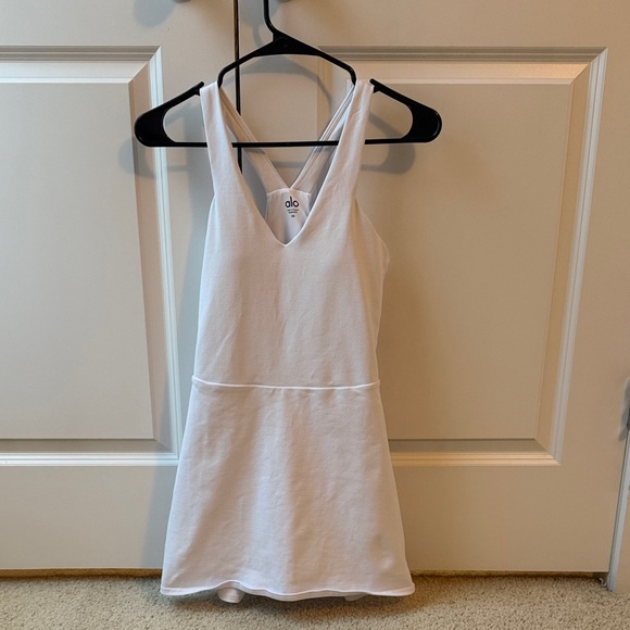 Alo Airbrush Real Dress - White / XS - Picture 1 of 6